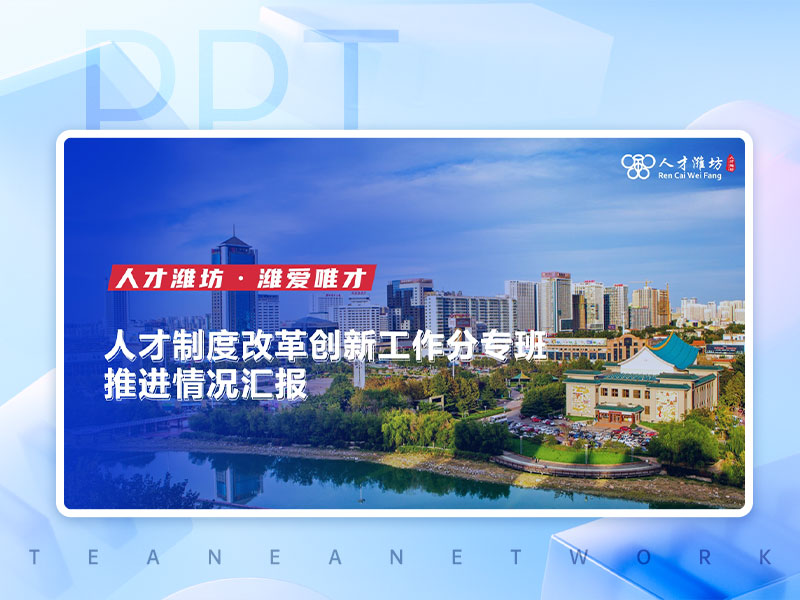 人才制度改革创新工作分专班推进情况汇报